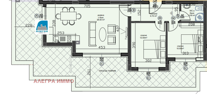De vânzare  2 dormitoare Plovdiv , Ostromila , 82 mp | 48113025