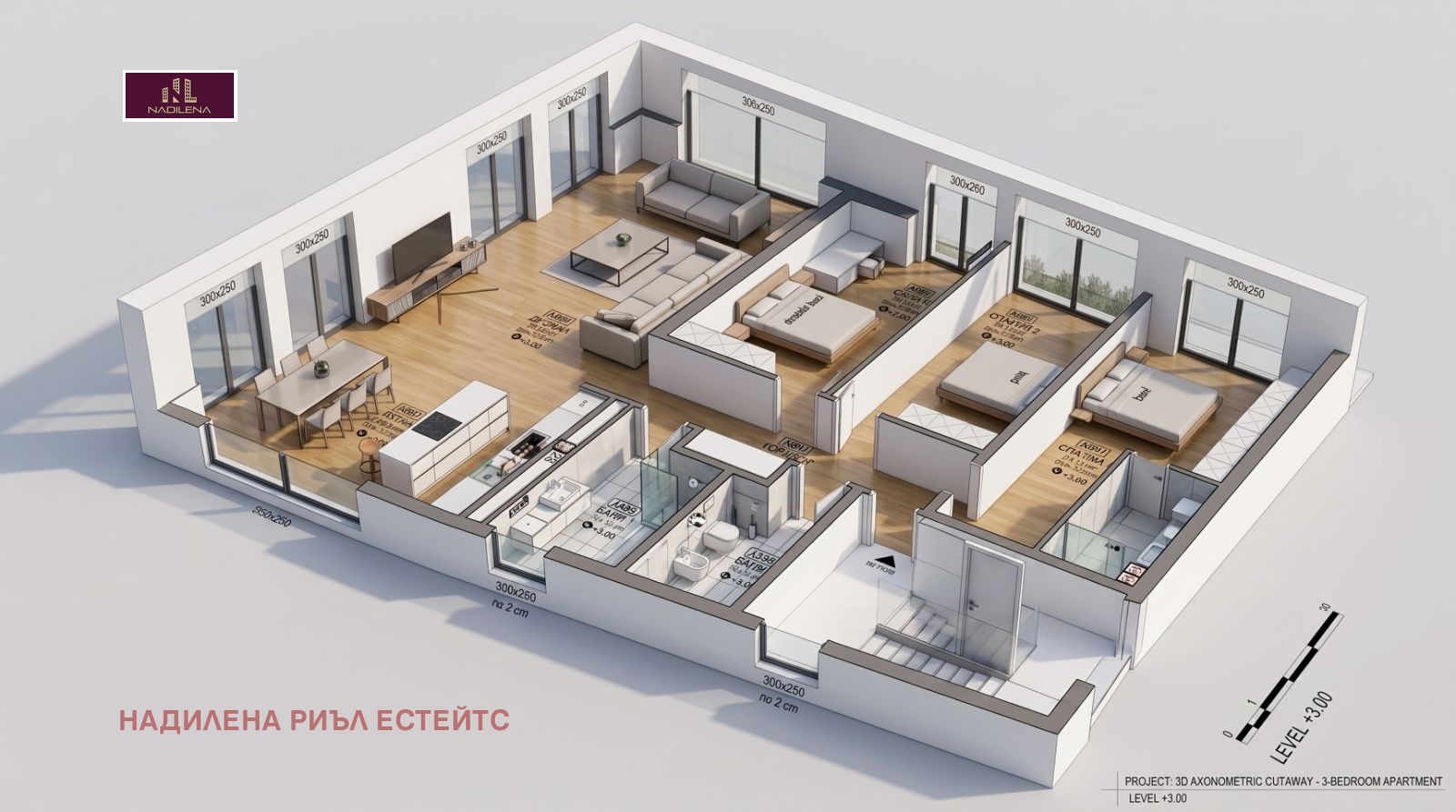 Продава 4-СТАЕН, гр. София, в.з.Малинова долина, снимка 3 - Апартаменти - 56015065
