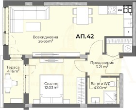 1 bedroom Hristo Smirnenski, Plovdiv 2