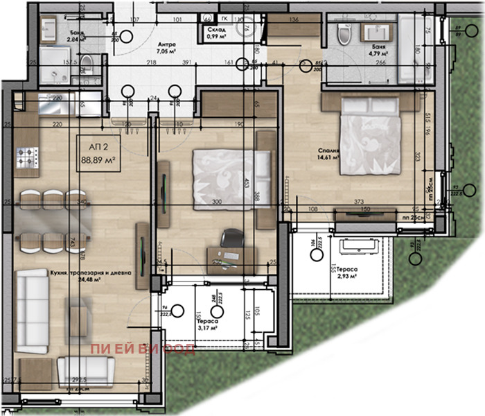 Продава 3-СТАЕН, гр. София, Витоша, снимка 2 - Aпартаменти - 47129545