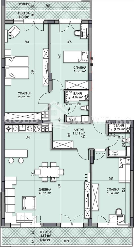 Продава 4-СТАЕН, гр. Пловдив, Гагарин, снимка 2 - Апартаменти - 55951878