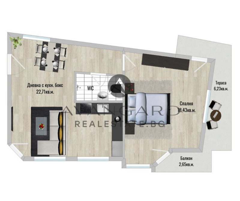 Продава 2-СТАЕН в град Пловдив, Център - 96 кв.м / 190 900 € » 373 367.95 лв., АВАНГАРД РИЪЛ ЕСТЕЙТ