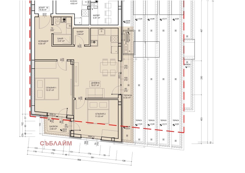 Продава 3-СТАЕН в град Варна, Левски 2 - 104 кв.м / 188 900 € » 369 456.29 лв., СЪБЛАЙМ