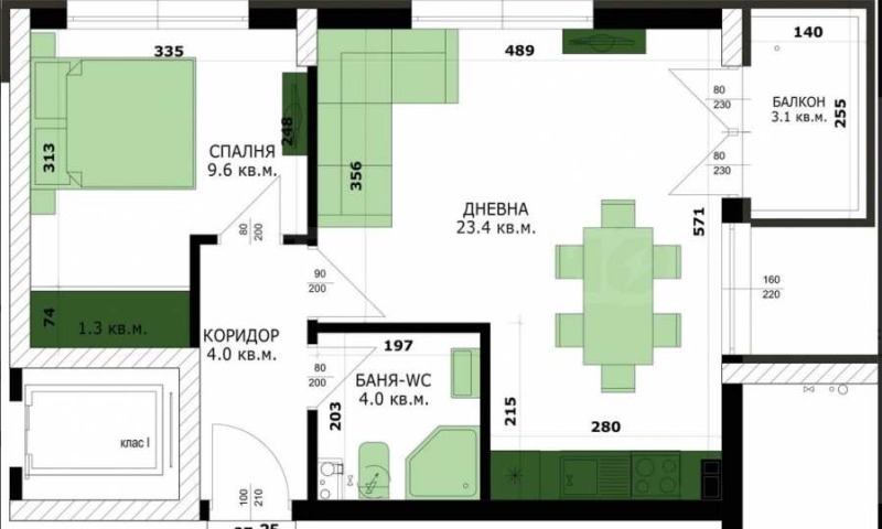 Продава 2-СТАЕН, гр. Варна, Кайсиева градина, снимка 2 - Aпартаменти - 49198257