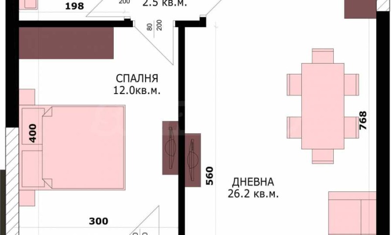 Προς πώληση  1 υπνοδωμάτιο Βαρνα , Καισηεβα γραδηνα , 63 τ.μ | 61631791 - εικόνα [3]