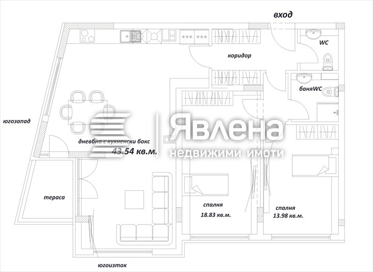 Na sprzedaż  2 sypialnie Sofia , Witosza , 136 mkw | 92805377 - obraz [10]