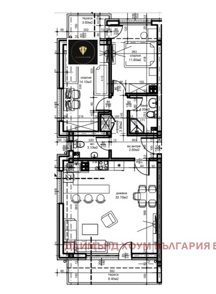 Продава  3-стаен град Пловдив , Беломорски , 113 кв.м | 39523194 - изображение [2]