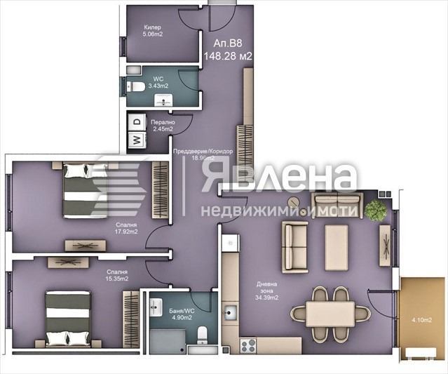 Zu verkaufen  2 Schlafzimmer Warna , k.k. Sw.Sw. Konstantin i Elena , 148 qm | 53097073 - Bild [14]