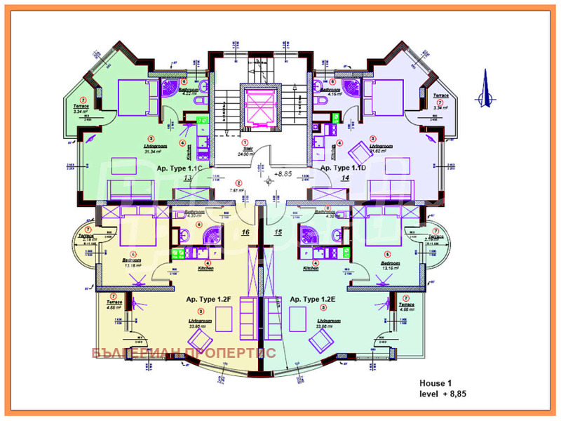 À venda  1 quarto região Sófia , k.k. Borovec , 54 m² | 53491488 - imagem [6]