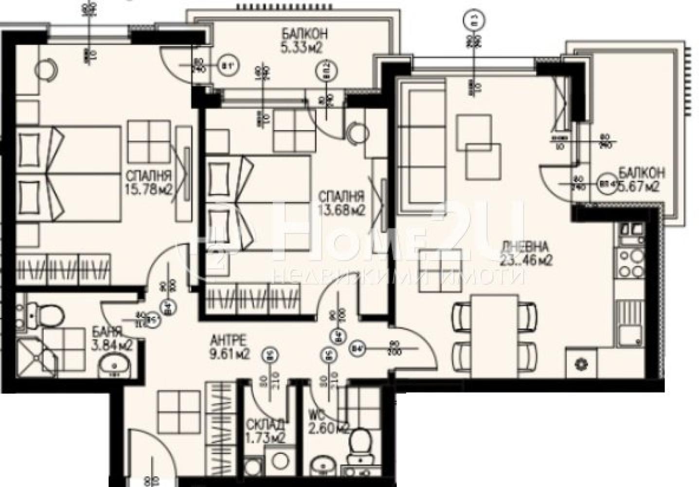 Продава 3-СТАЕН, гр. София, Драгалевци, снимка 8 - Апартаменти - 54063227