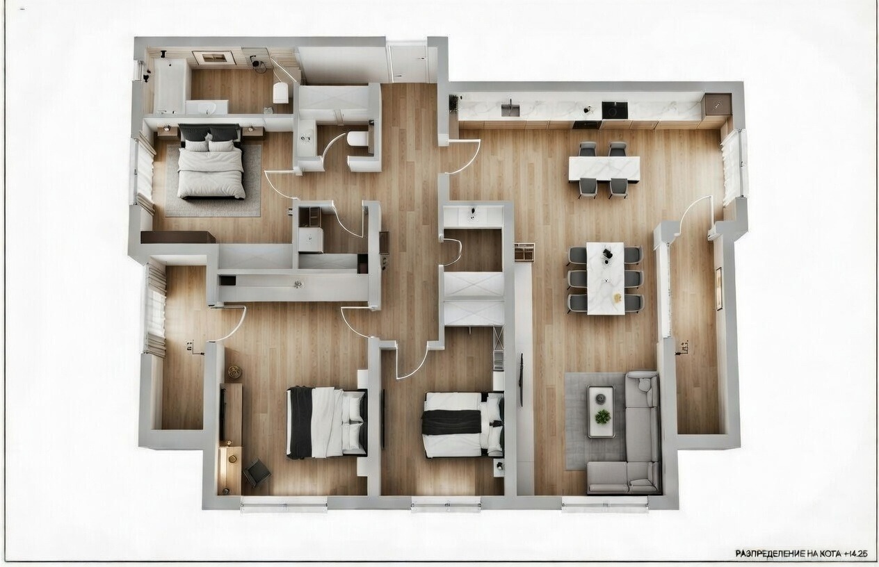 Продава 4-СТАЕН, гр. Пловдив, Остромила, снимка 6 - Апартаменти - 53695570