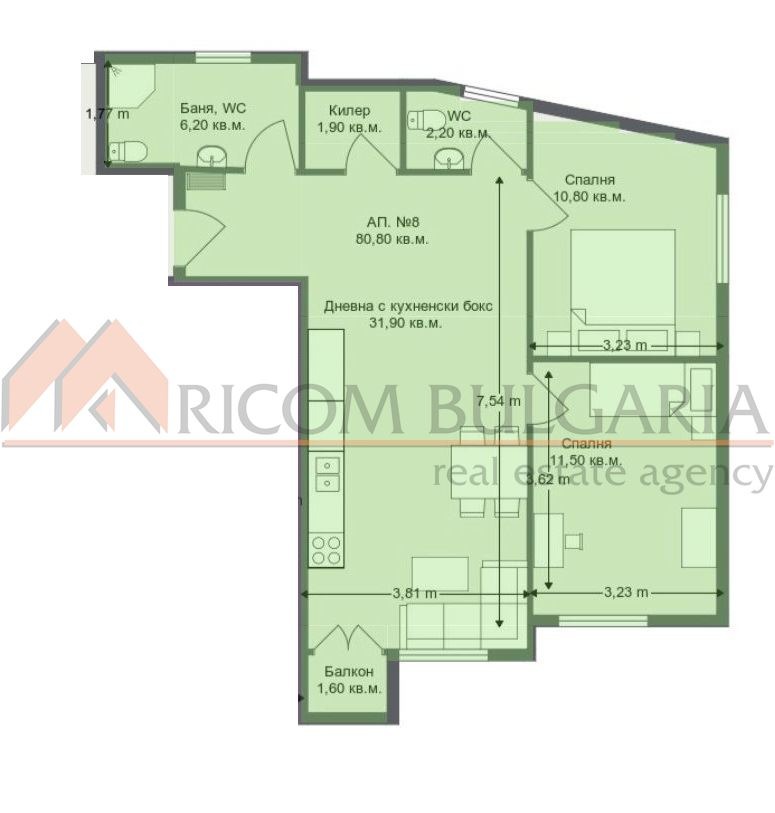 Продава 3-СТАЕН, гр. Варна, Бриз, снимка 4 - Апартаменти - 49663483