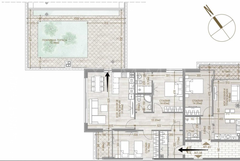 Продава 3-СТАЕН, гр. София, Манастирски ливади, снимка 2 - Апартаменти - 53133855