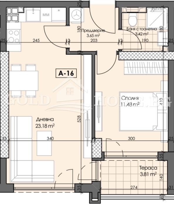 Продава 2-СТАЕН, гр. Пловдив, Гагарин, снимка 9 - Aпартаменти - 49356827