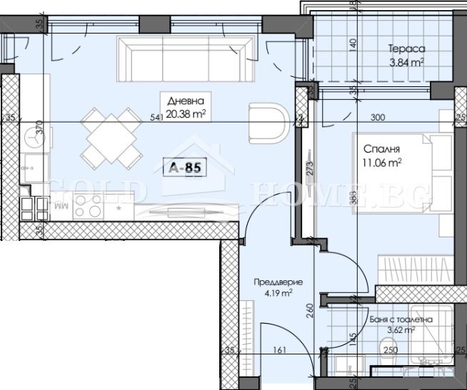 Продава 2-СТАЕН, гр. Пловдив, Гагарин, снимка 7 - Aпартаменти - 49356827