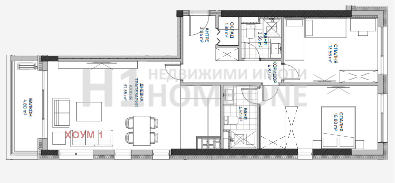 Продава 3-СТАЕН, гр. София, Люлин 2, снимка 1 - Aпартаменти - 49064321