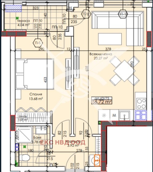 Продава 2-СТАЕН, гр. Пловдив, Тракия, снимка 1 - Aпартаменти - 48216496