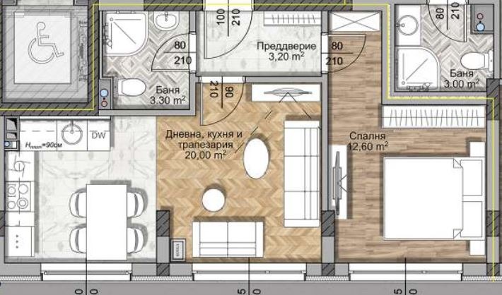 Продава  2-стаен, град София, Овча купел 1 •  114 236 EUR • ID 66257224 — holmes.bg - [1] 