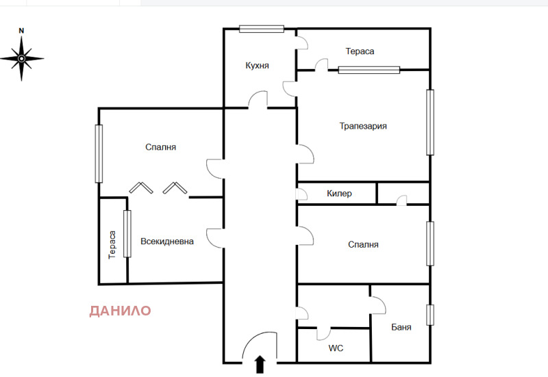 Продава МНОГОСТАЕН, гр. Велико Търново, Център, снимка 9 - Aпартаменти - 47757863