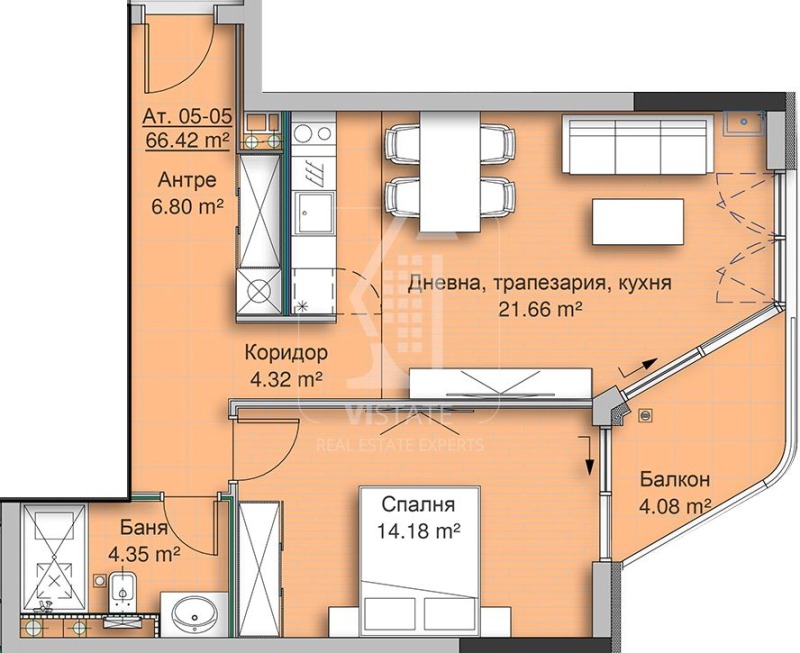 Satılık  1 yatak odası Sofia , Krastova vada , 81 metrekare | 70663053 - görüntü [5]