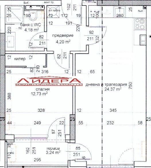En venta  1 dormitorio Plovdiv , Trakiya , 66 metros cuadrados | 49127704