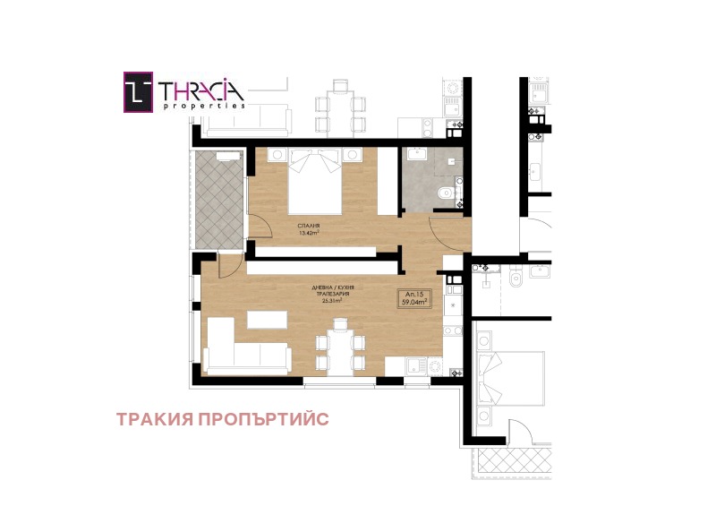 Продава 2-СТАЕН, гр. София, Горубляне, снимка 3 - Апартаменти - 52638676