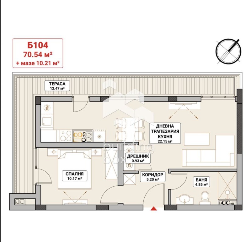 Na prodej  1 ložnice Sofia , Mladost 4 , 85 m2 | 80150824 - obraz [2]