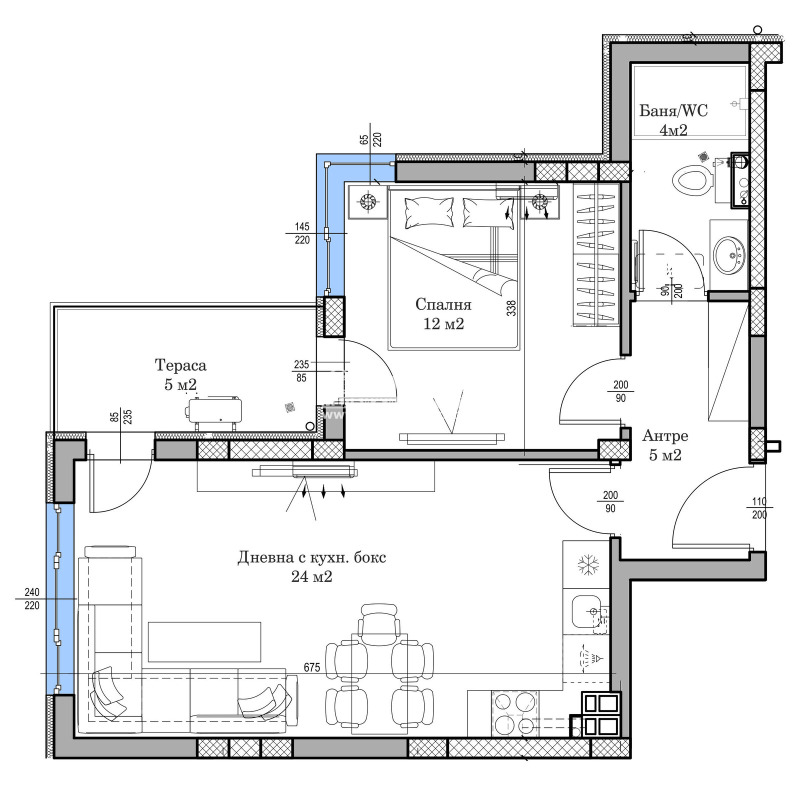 Продава  2-стаен град Пловдив , Въстанически , 69 кв.м | 61915202