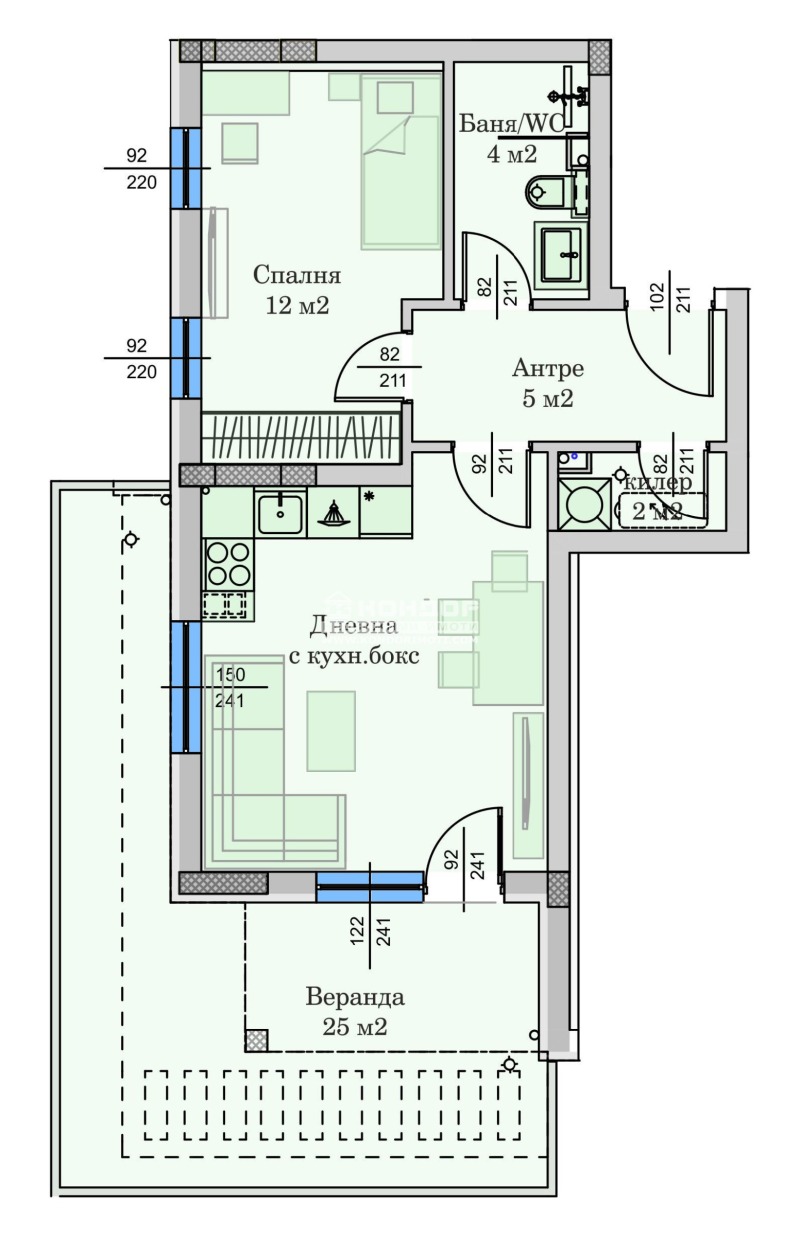 Продава 2-СТАЕН, гр. Пловдив, Христо Смирненски, снимка 2 - Апартаменти - 52635544