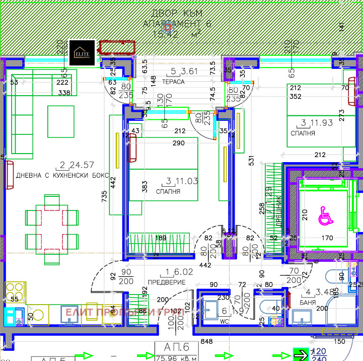 Продава 3-СТАЕН, гр. София, Малинова долина, снимка 2 - Aпартаменти - 49531031