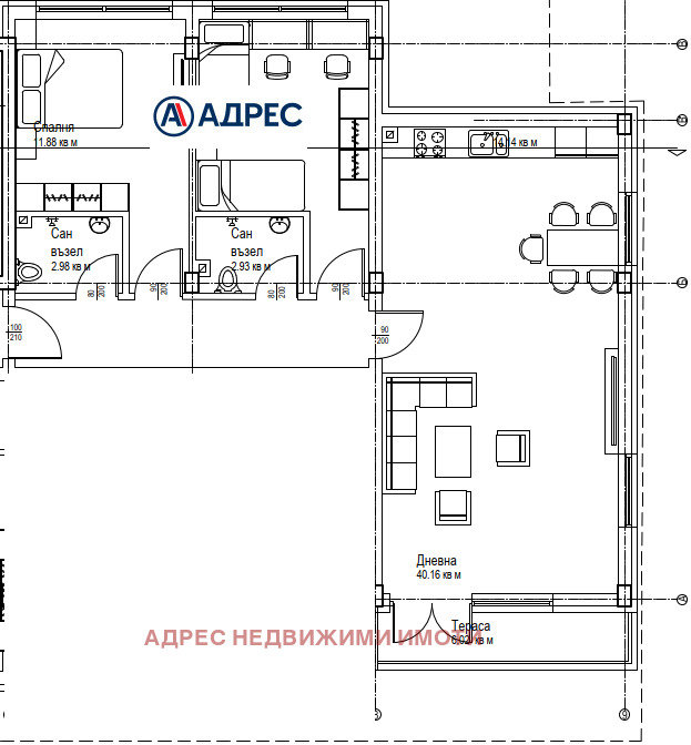 Till salu  2 sovrum Stara Zagora , Jeleznik - centar , 122 kvm | 52767215 - bild [3]