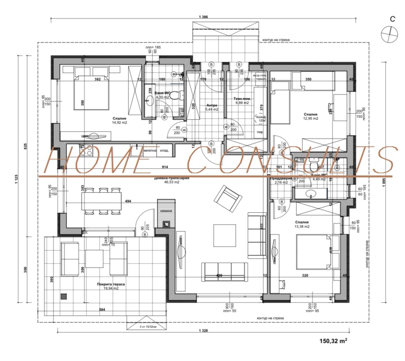 Продава КЪЩА, гр. Божурище, област София област, снимка 3 - Къщи - 47434175