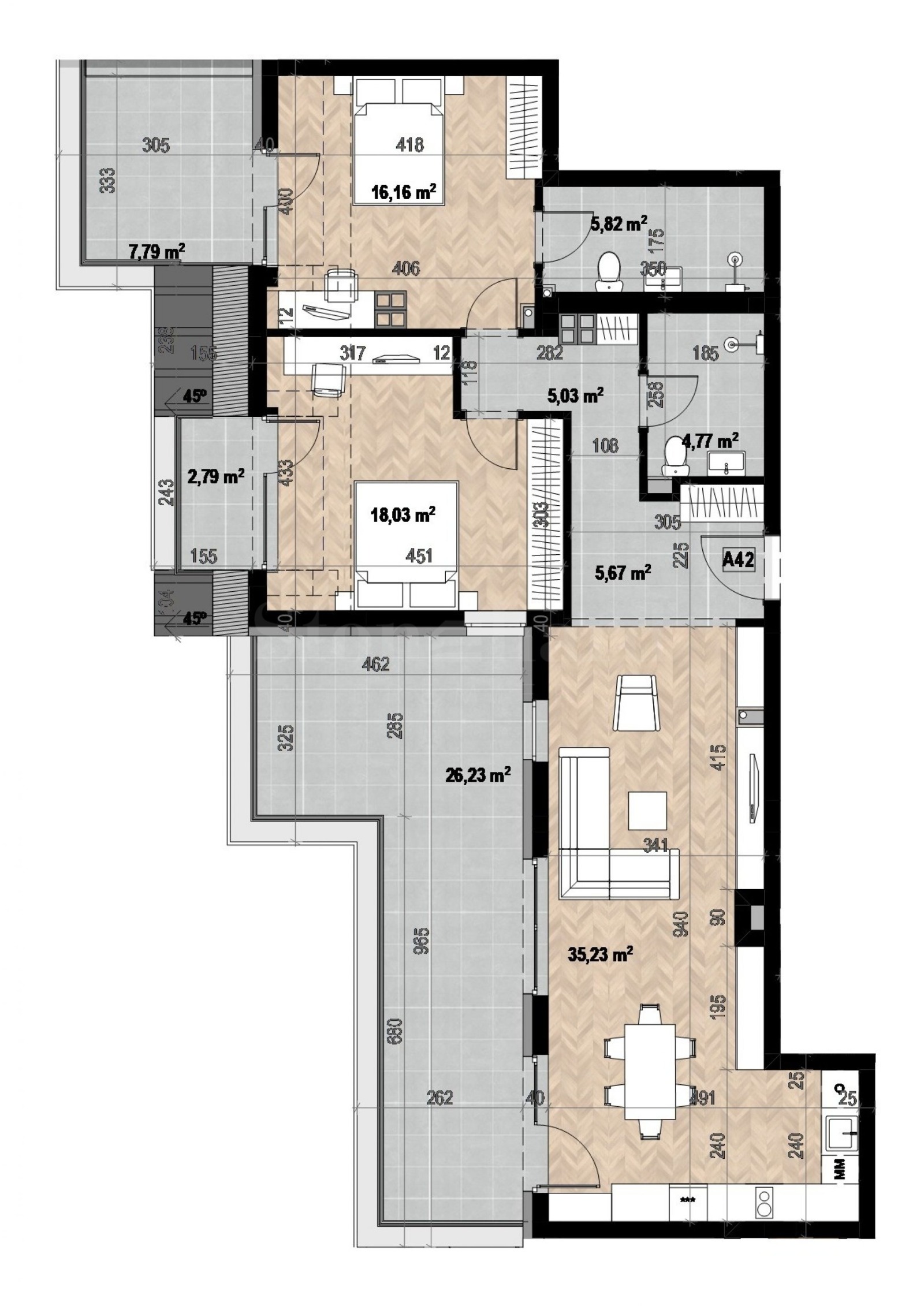 Продава 3-СТАЕН, гр. София, Кръстова вада, снимка 2 - Апартаменти - 52482984