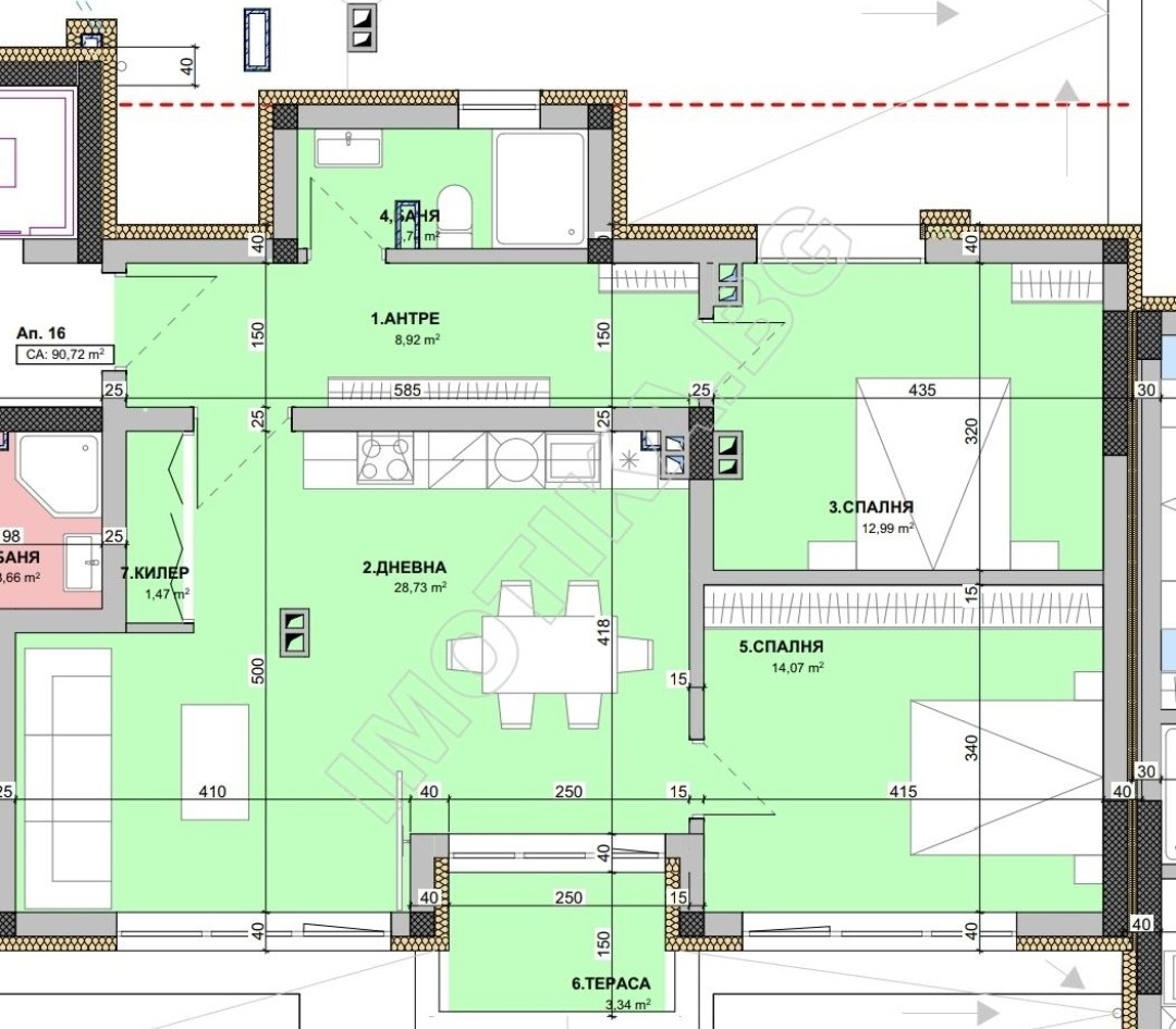 Продава 3-СТАЕН, гр. Варна, Виница, снимка 2 - Апартаменти - 52889624
