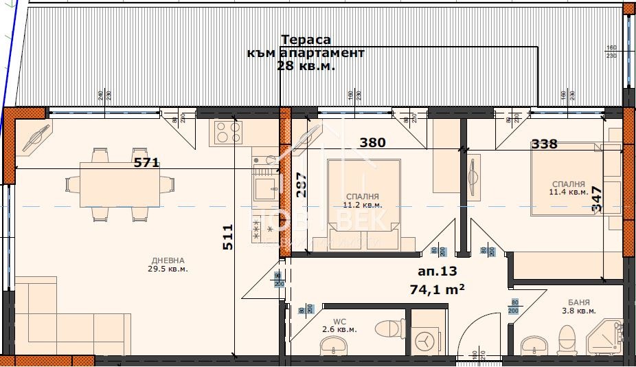 Продава 3-СТАЕН, гр. Варна, Левски 2, снимка 2 - Апартаменти - 54467754