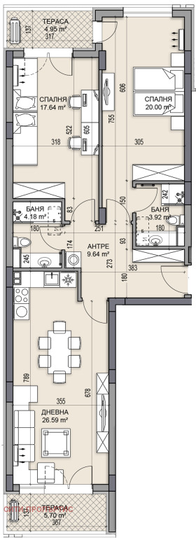 2 slaapkamers Gagarin, Plovdiv 1