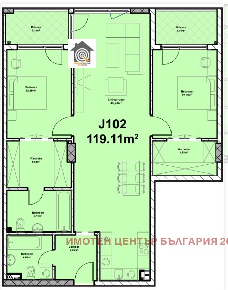 Te koop  2 slaapkamers Sofia , Poligona , 141 m² | 42122128