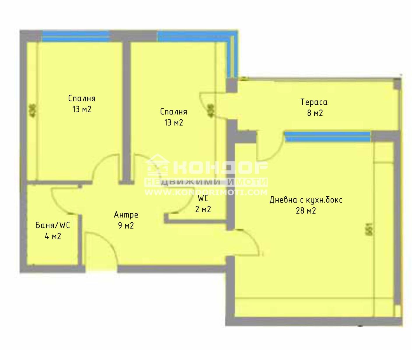 Продава 3-СТАЕН, гр. Пловдив, Коматево, снимка 2 - Апартаменти - 56382844