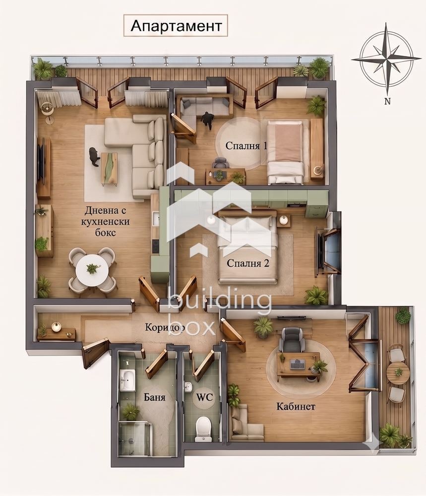 Продава 4-СТАЕН, гр. София, Яворов, снимка 2 - Апартаменти - 55430035