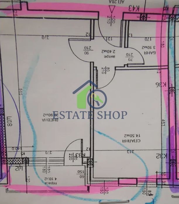 De vânzare  1 dormitor Plovdiv , Traciia , 61 mp | 14147004