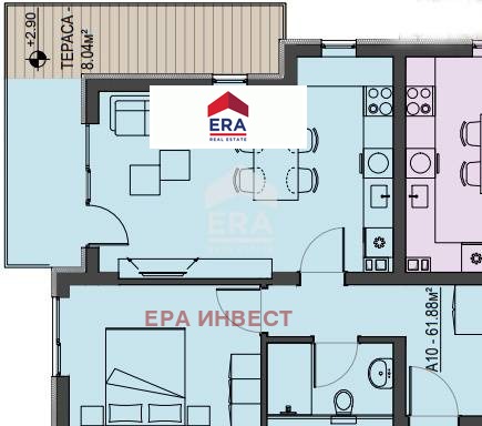 На продаж  1 спальня Благоевград , Освобождение , 74 кв.м | 63753759 - зображення [5]