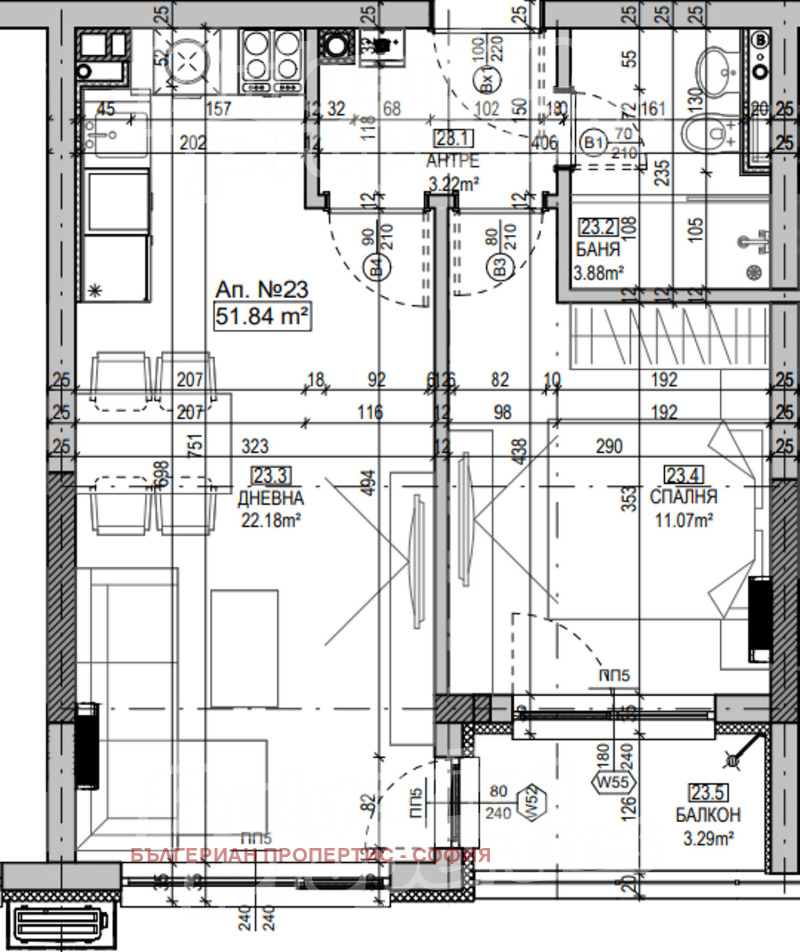 Продава 2-СТАЕН, гр. София, Манастирски ливади, снимка 7 - Апартаменти - 53148023