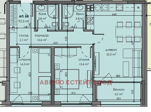 Te koop  2 slaapkamers Varna , Izgrev , 107 m² | 94021052 - afbeelding [2]