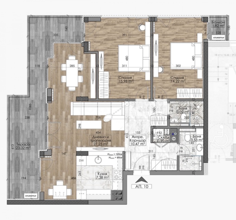 Продава 3-СТАЕН, гр. София, Манастирски ливади, снимка 5 - Апартаменти - 53107341