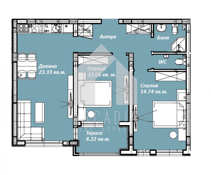Продава 3-СТАЕН, гр. Пловдив, Христо Смирненски, снимка 2 - Апартаменти - 54023336