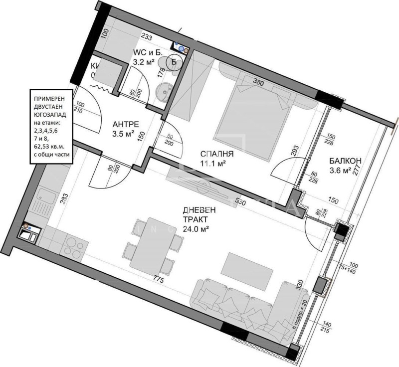 Na sprzedaż  3 sypialnie Warna , Wladislaw Warnenczik 1 , 128 mkw | 95066757 - obraz [5]