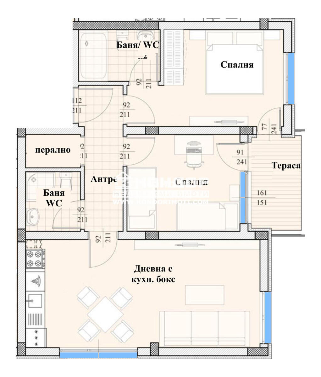 Продава 3-СТАЕН, гр. Пловдив, Христо Смирненски, снимка 16 - Апартаменти - 54079685