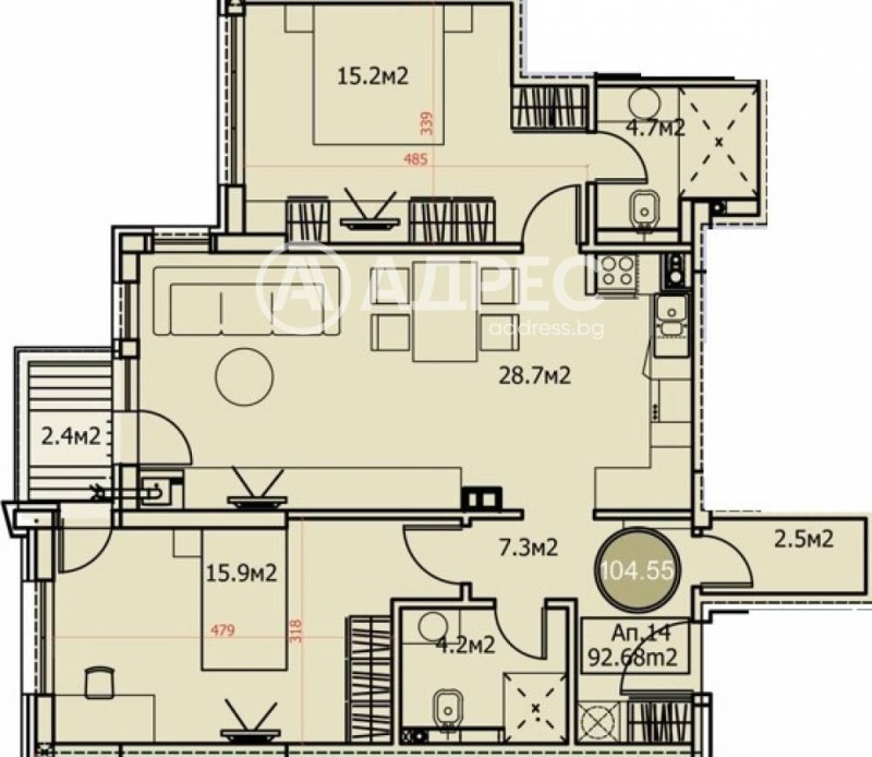 Продава 3-СТАЕН, гр. София, Драгалевци, снимка 4 - Апартаменти - 53525774
