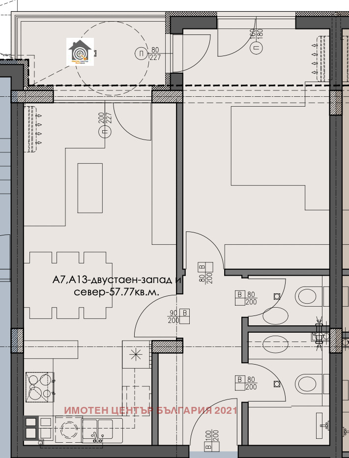 Til salgs  1 soverom Sofia , Darvenitsa , 69 kvm | 84360034 - bilde [3]