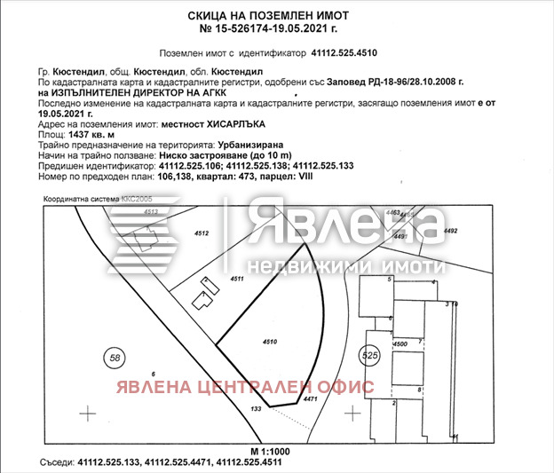 Продава ПАРЦЕЛ, гр. Кюстендил, Център, снимка 2 - Парцели - 54128426